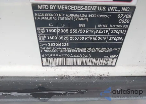 2009 Mercedes-Benz Ml 350 4Matic из США, поврежденный, VIN 4JGBB86E79A448243